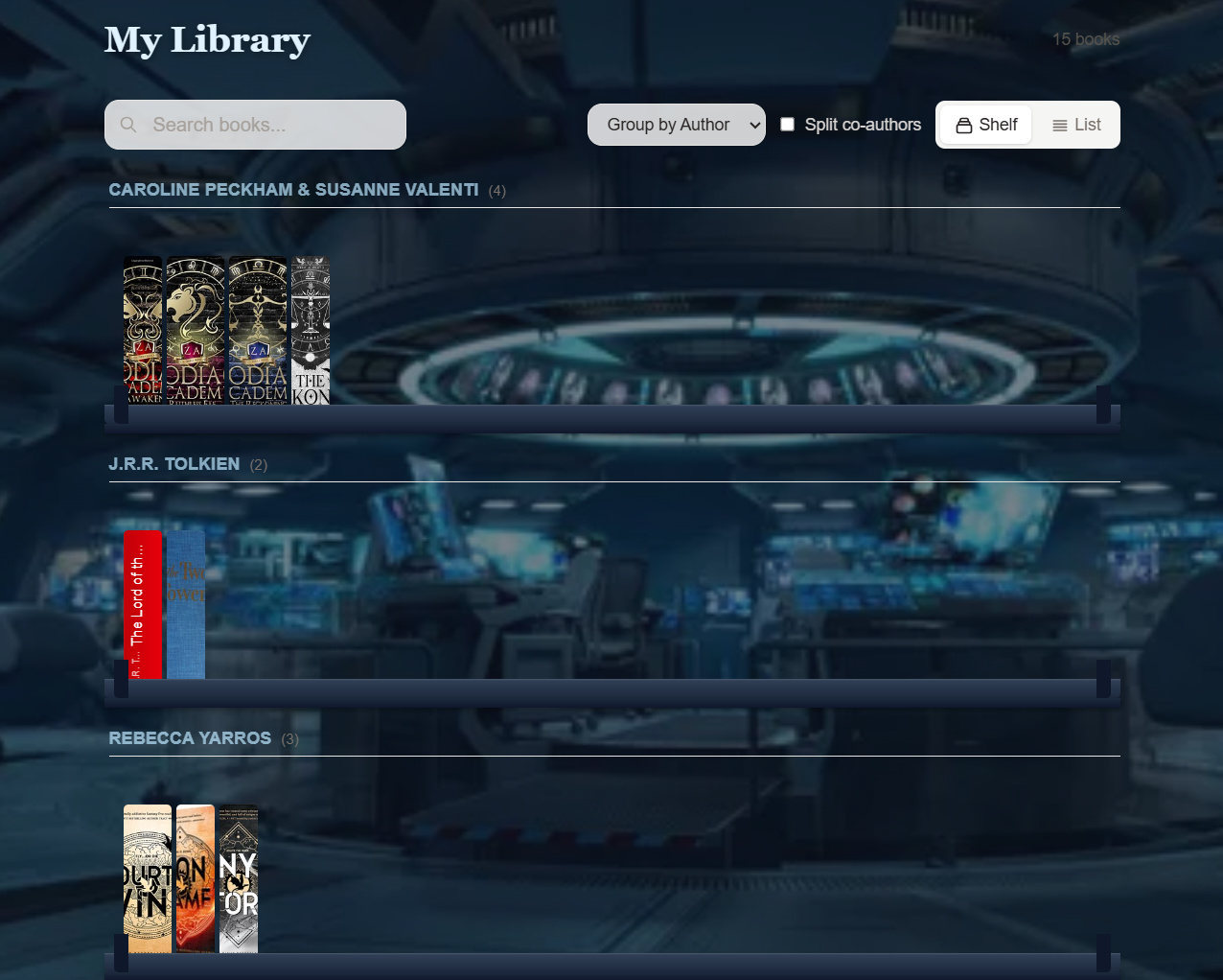 Bookish Library View